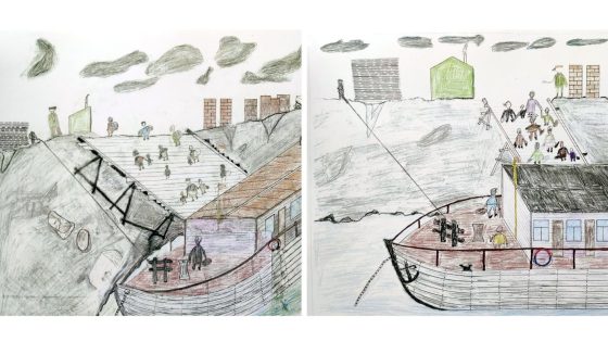 Tremtinio Vitaliaus Staugaičio piešinių paroda „Lenos deltoje ne savo noru“